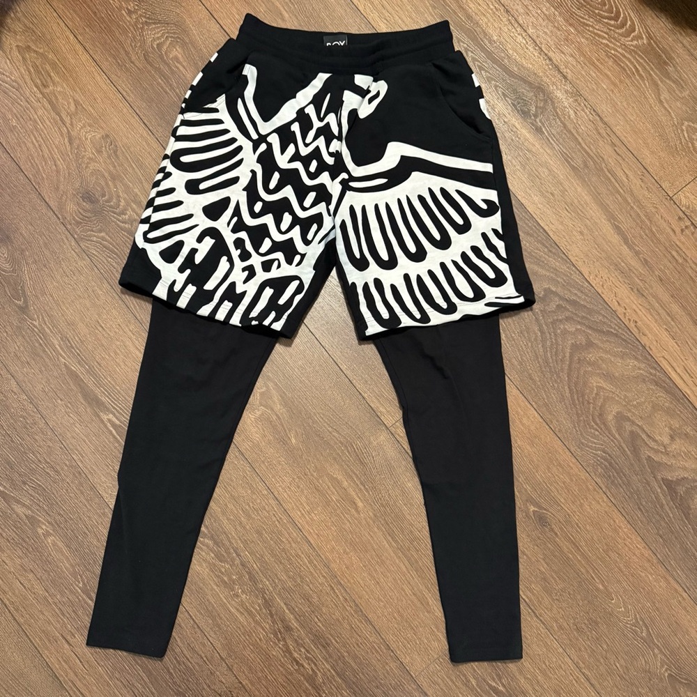 BOY London Black and White Eagle Print shorts size S